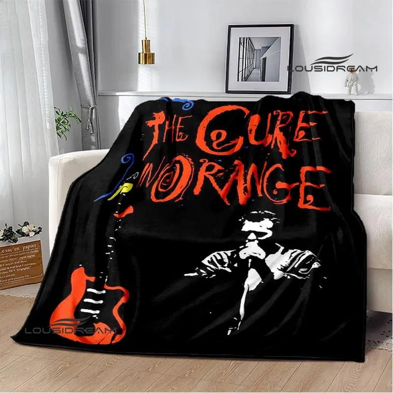Рок-группа The cure Печатные одеяла Плед для пикника Теплые фланелевые одеяла Мягкое и удобное одеяло постельное белье Подарок на день рождения
