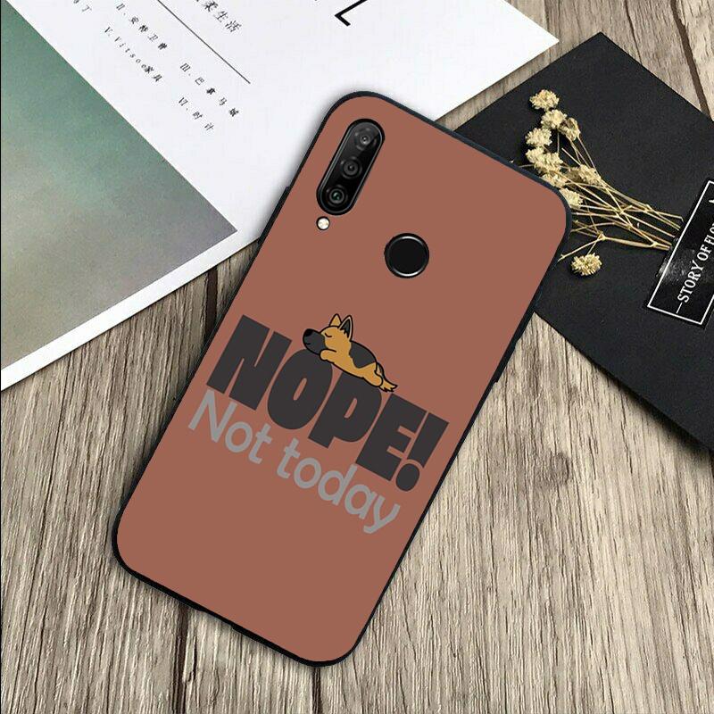 German Shepherd Dog Cartoon For Huawei Nova 11 9 10 SE Y70 Y60 Y90 Y61 Y91 Y73 Y72 12i 11i 8i P30 P40 Lite P60 Pro Case