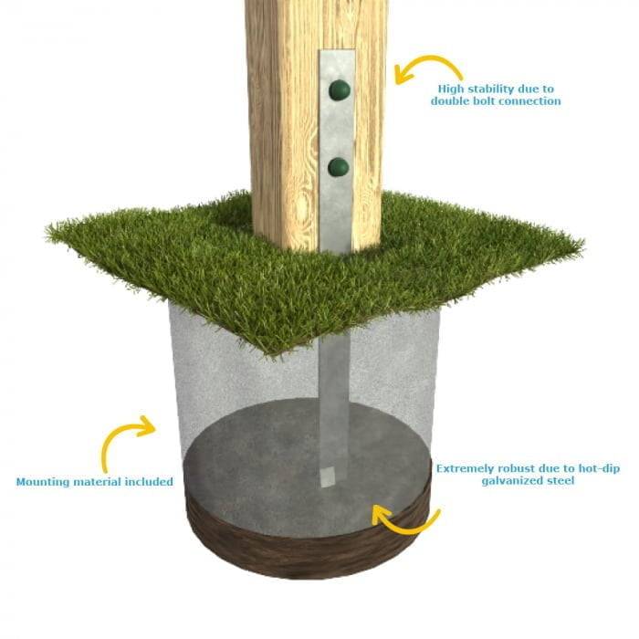 Ground Anchor For Playground 2 Pcs.