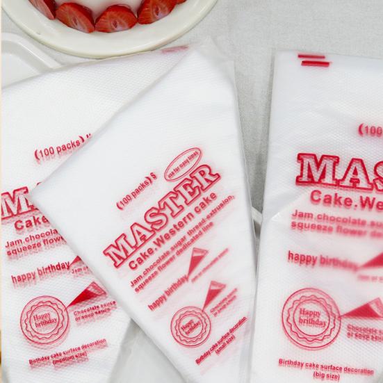 100 Pcs Pastry Bags Food Grade Disposable Piping Bags Transparent Leakproof No Odor Frosting Cakes Cookies Decoration Icing Piping Bags