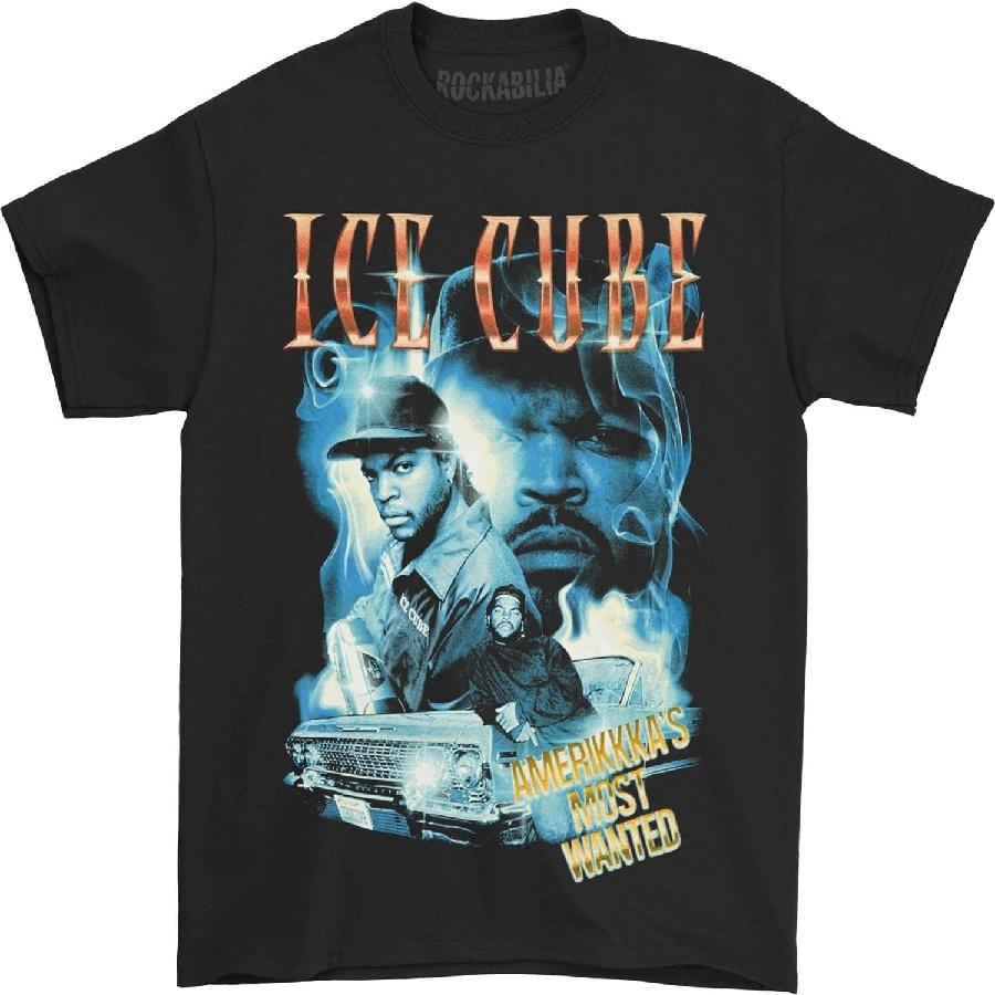 Унисекс Футболка Ice Cube Мужская AMW Smoky Collage Футболка XXX-Большой Черный