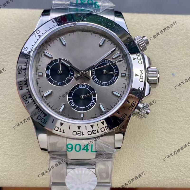 Мужские автоматические часы Laoji Ditona Panda 40 мм с бриллиантами, многофункциональные