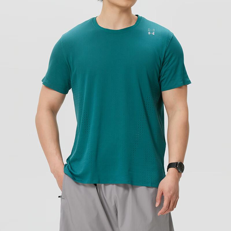 Under Armour Дышащая быстросохнущая футболка с круглым вырезом и коротким рукавом Мужские топы 6001829-338