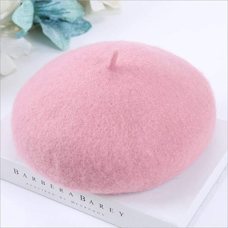 Women Winter Fashion Hats Warm Wool Sweet Beret French Artist Beanie Cap