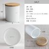 LOLO | Storage Containers | SALT | Canisters | Made in Japan | Ceramic | Porcelain | Teak | With Lids |