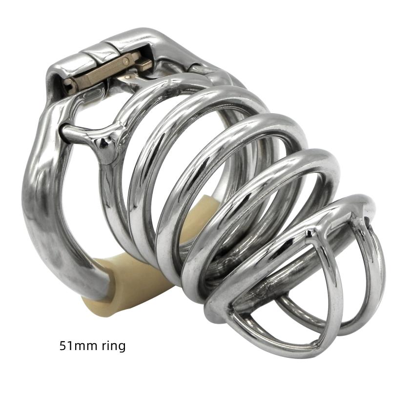 Эргономичное устройство верности для мужчин из нержавеющей стали, клетка для члена, замок для пениса, кольцо для члена, пояс верности, S050