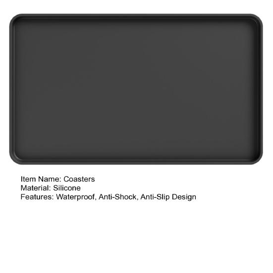 Силиконовый коврик для кофейного бара, нескользящая подставка, термостойкая утолщенная подкладка-поднос для станции эспрессо-машины, многофункциональный кухонный аксессуар