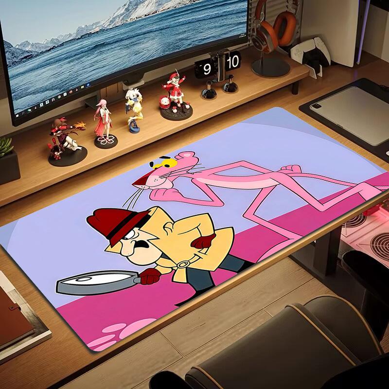 The Pink Panther2 Print Cushion Non-slip Laptop Tablet Big Mousepad XXL Mat Mini PC Playmat With Lock edge