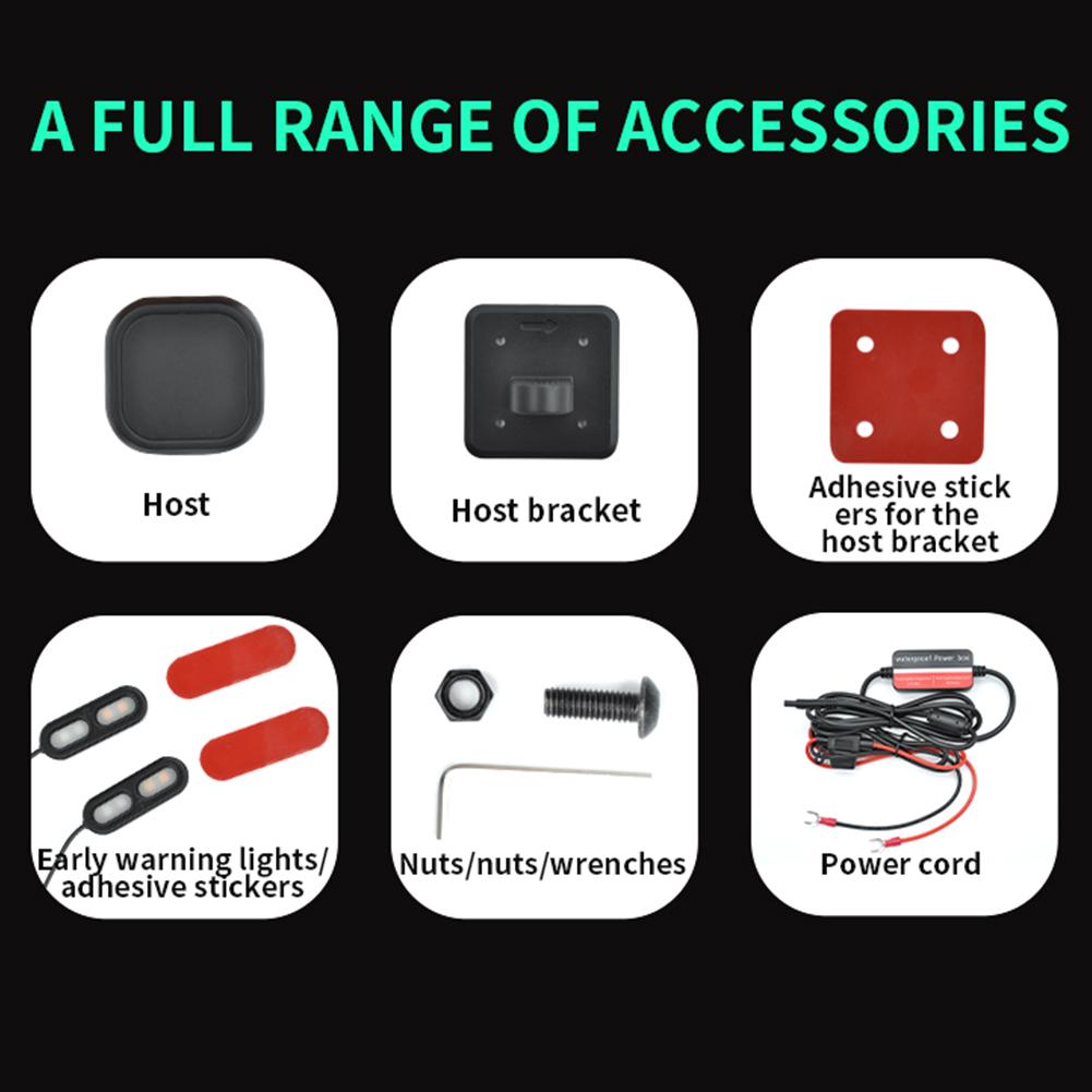 Motorcycle Blind Spot Radar Detection System Long Range Millimeter Wave Sensor Lane Change Assist System BSD System