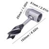 Carbon Steel Manual Auger Drill Bit Protective Bag Auger Drill Hand Hole Maker  For Woodworking
