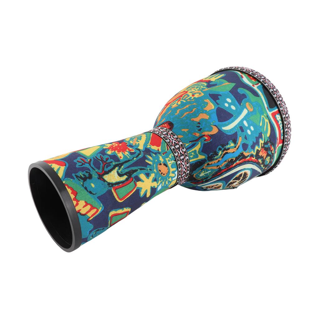 8-дюймовый африканский барабан ПВХ корпус барабана Козья кожа поверхность барабана Легкий барабан для хлопания руками Перкуссионный инструмент Красочный