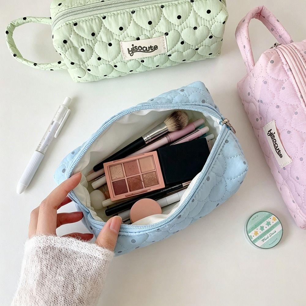 Large Capacity Pen Bag Polka Dot Design Pencil Pouch INS Style Pencil Case  Students