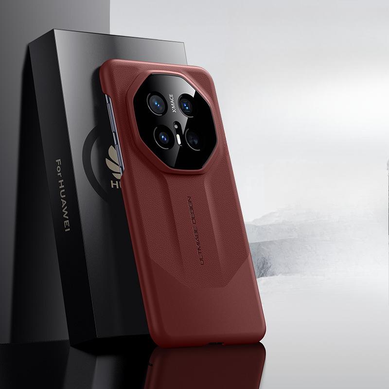 Подходит для мобильного телефона Huawei Mate70pro+ Чехол Mate70rs Полностью закрывающий Противоударный Бизнес Кожаный чехол
