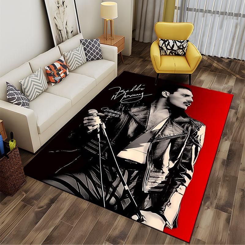 Rock Icon Illustration Carpet suitable as a non-slip mat for the living room or bedroom sofa