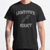 Плюс Размер S-3XL LIGHTSTICK ADDICT Печатная футболка Мужские топы Модная одежда Футболки