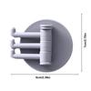 Не оставляющий следов поворотный крючок Кухонный крючок для полотенец для ванной 3 ветви Домашний однотонный крючок Самоклеящийся крючок без гвоздей