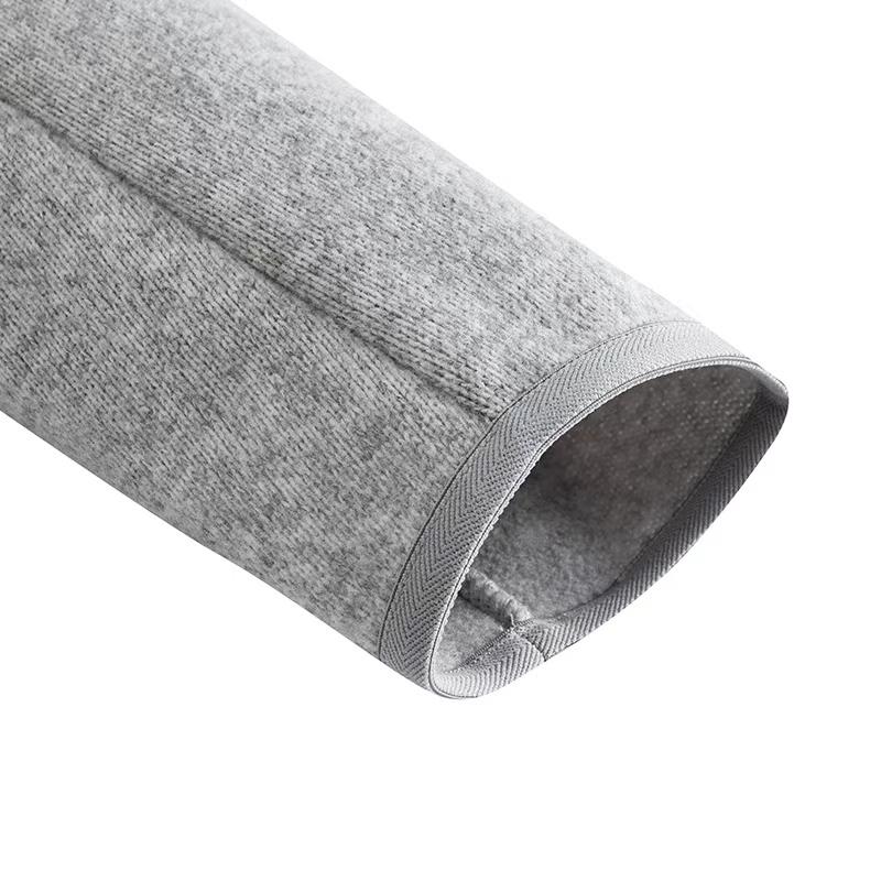 Anta Зимняя флисовая куртка Polartec, вязаная хлопковая куртка, куртка унисекс, чип-серая, двухцветная, цвет "цветочный серый" 152546708-1