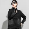 Women's European & American Style Autumn Street Slimming Zipper Hoodie with Patch Pockets