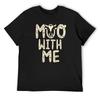 Moo With Me T-Shirt Plain Blacks Mens Graphic T-shirts Pack
