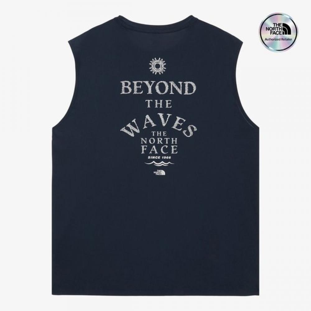 The North Face Surf Rashguard Sleeveless Navy Nt7vs02b