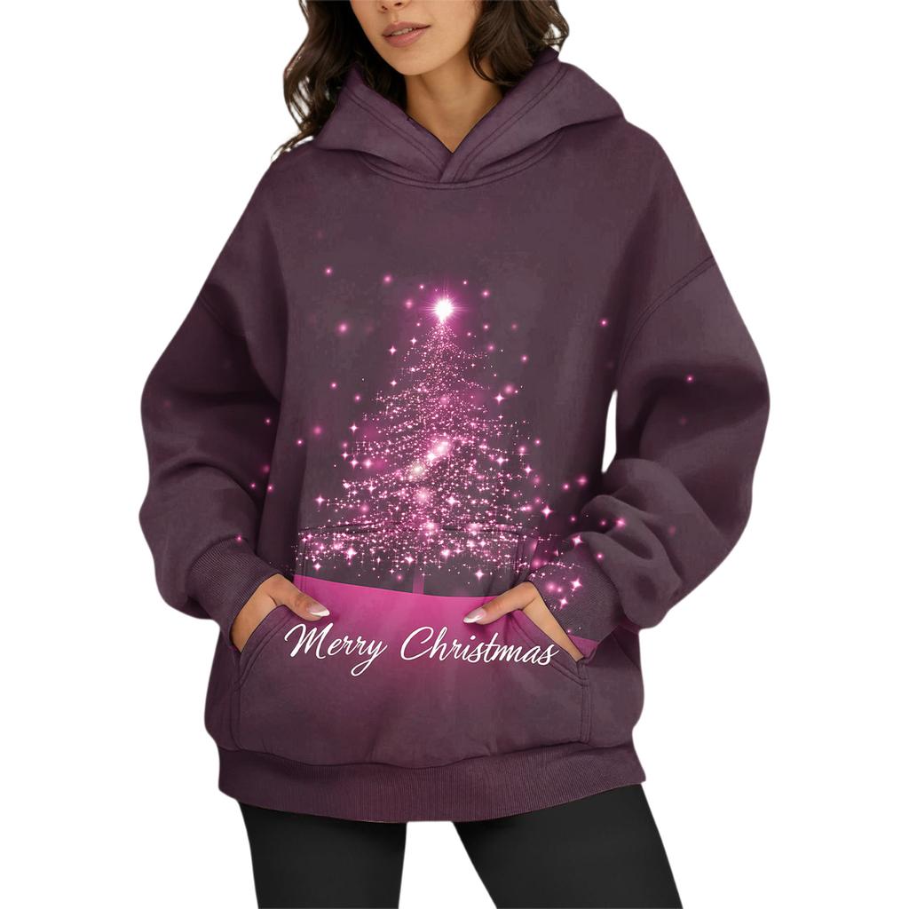 Women's Fashion Daily Versatile Casual Crewneck Sweatshirts Long Sleeve Printed Top Sweatshirts