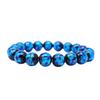 Dragonfly Ball Blue 10mm Round Ball Bracelet Inner Circumference Midnight Blue Firefly Glass Natural Stone Power Stone Prayer Bead Prayer Bead Gift