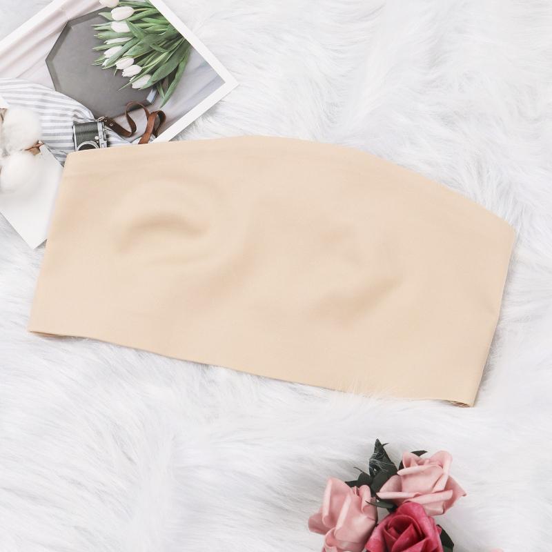 Женский сексуальный бесшовный бюстгальтер-бандо без бретелек, беспроводной, без косточек, без спинки, из дышащей быстросохнущей ткани, подходит для платьев и повседневной носки