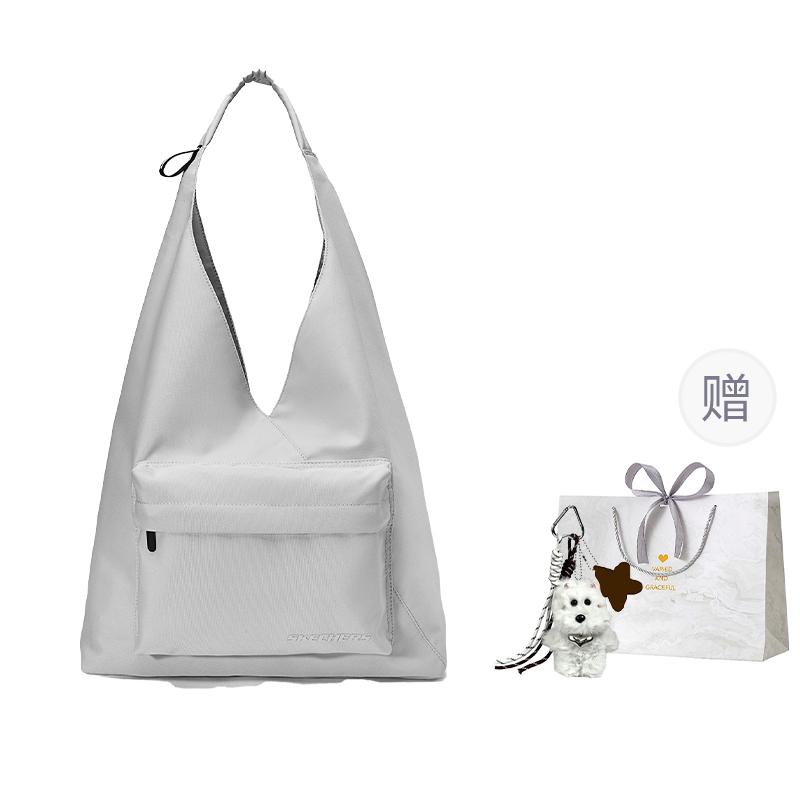 New Skechers Fabric Crossbody Bag, Shoulder Bag Regular Unisex Moonball Gray L124U140-00MV