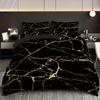 Комплект пододеяльников 3 шт. размера кинг, квин, комплект постельного белья с принтом черного мрамора 1 * пододеяльник + 2 наволочки - постельный комплект для спальни