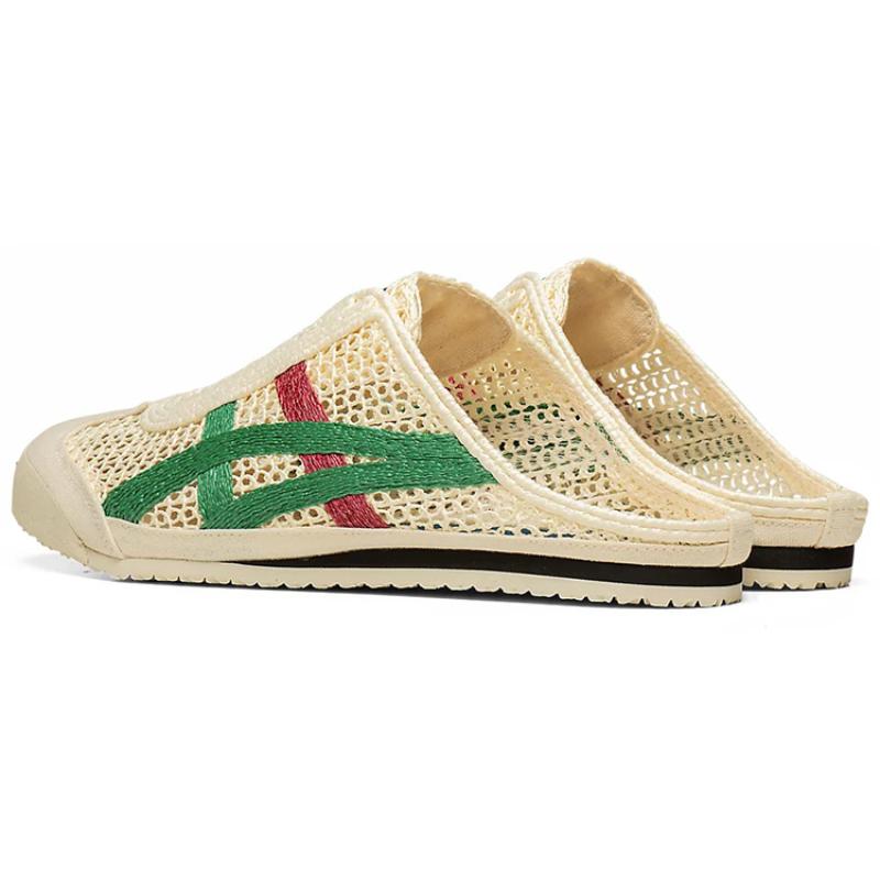 ONITSUKA TIGER MEXICO 66 Сабо Кремово-зеленые красные кроссовки 1183A707-107