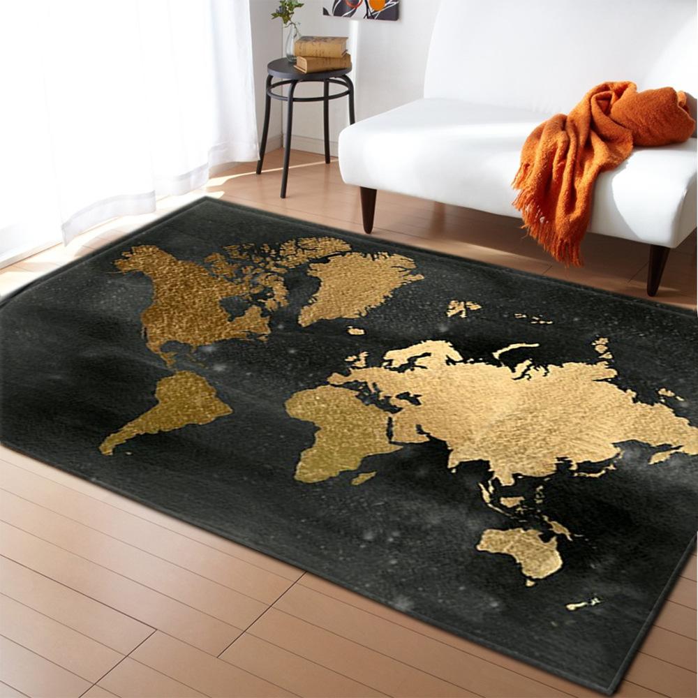 Ковер в гостиную Galaxy, Космические планеты, Ковер с дирижаблем, Ковер для спальни мальчика, Коврик для игр для детей, Мягкий коврик на пол из пены с памятью