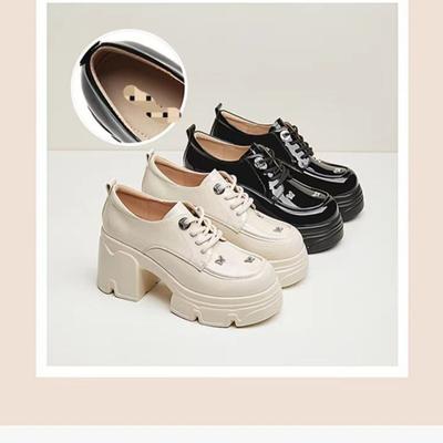 Модные женские туфли на высоком каблуке Мэри Джейн на толстой подошве Модные толстые каблуки Осенние женские повседневные Классические Милые Панк Женские туфли Лолита