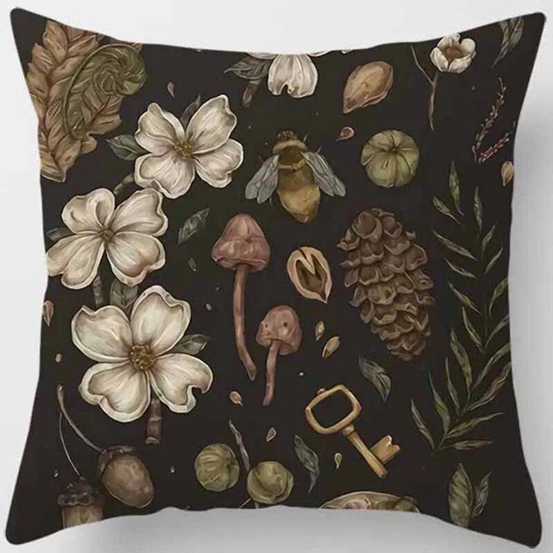 Серия мультфильмов о животных и растенияхЧехлы для дивановОфисная наволочкаУкрашение из цветов персикаРадуга НаволочкаУкрашения для дома