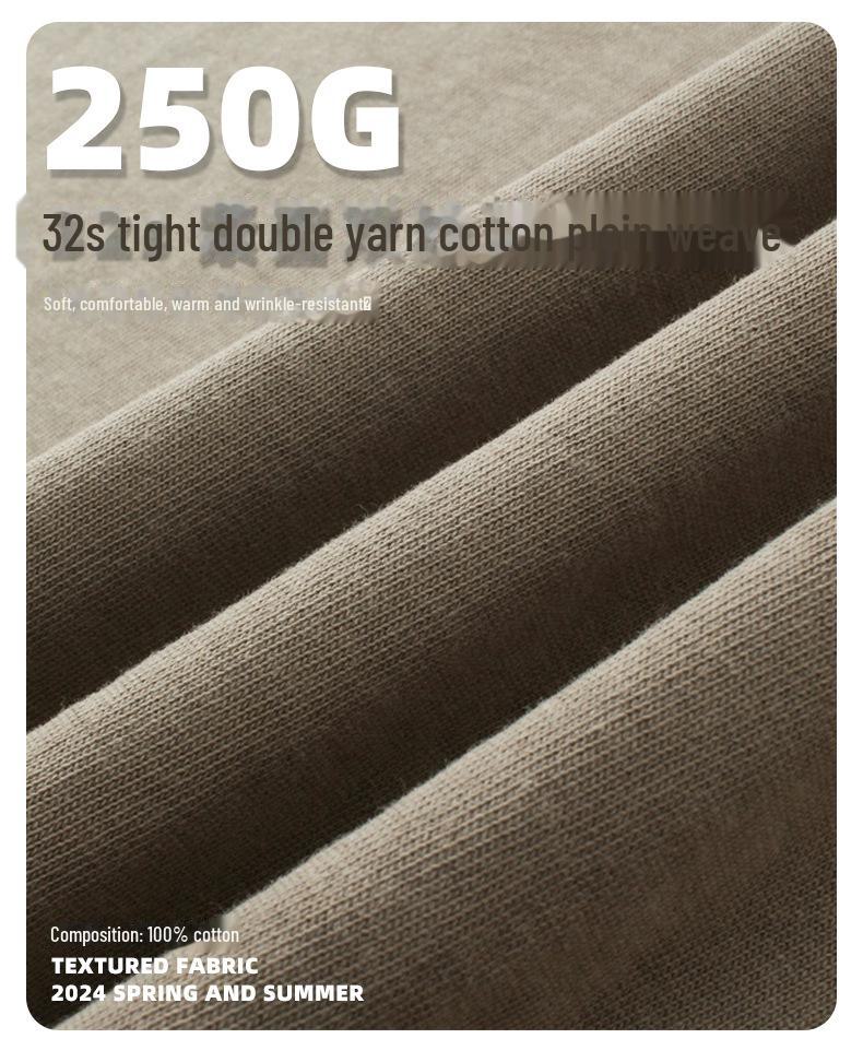 Футболка мужская ARTIE Retro Washed с коротким рукавом 2024 года — свободный крой, модная, 250 г, с оборками для весны/лета