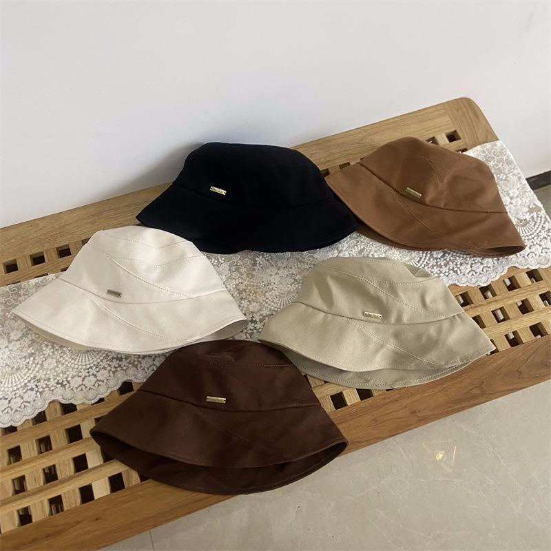 JYL TS DIY Однотонная панама Женская Осень Зима Японская маска для лица Шляпа Акриловая