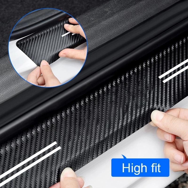 For Toyota Corolla CROSS Car Door Sill Sticker Protector Decorate  -2024 Waterproof Threshold Strip Dust Pad Accessories