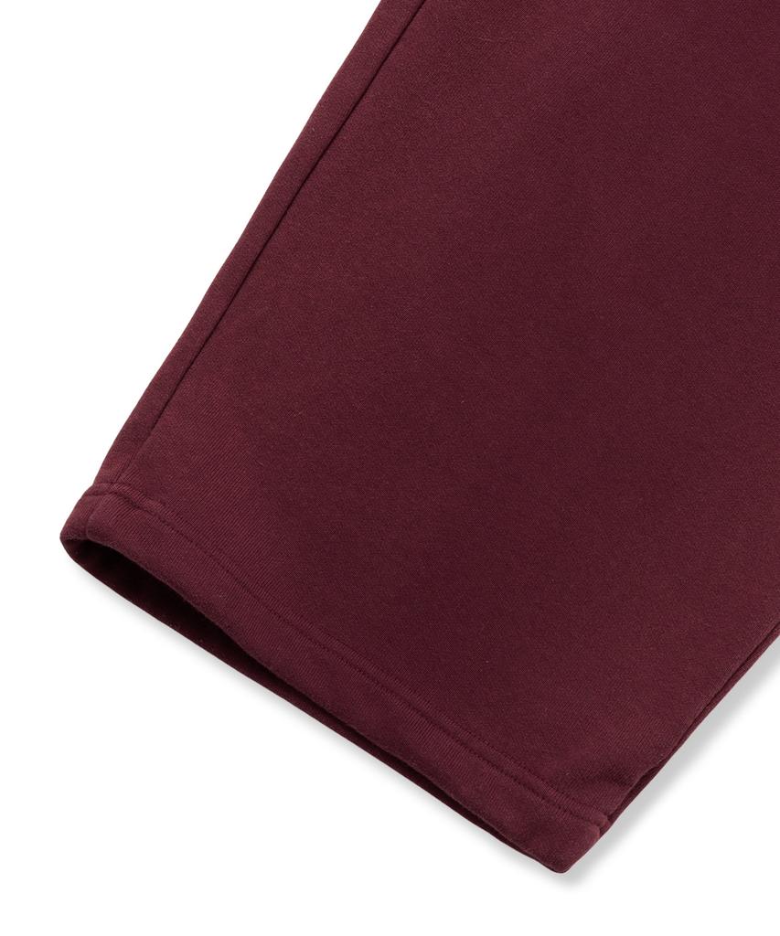 BROWNBREATH Tag Dirty Wide Sweat Pants - Burgundy