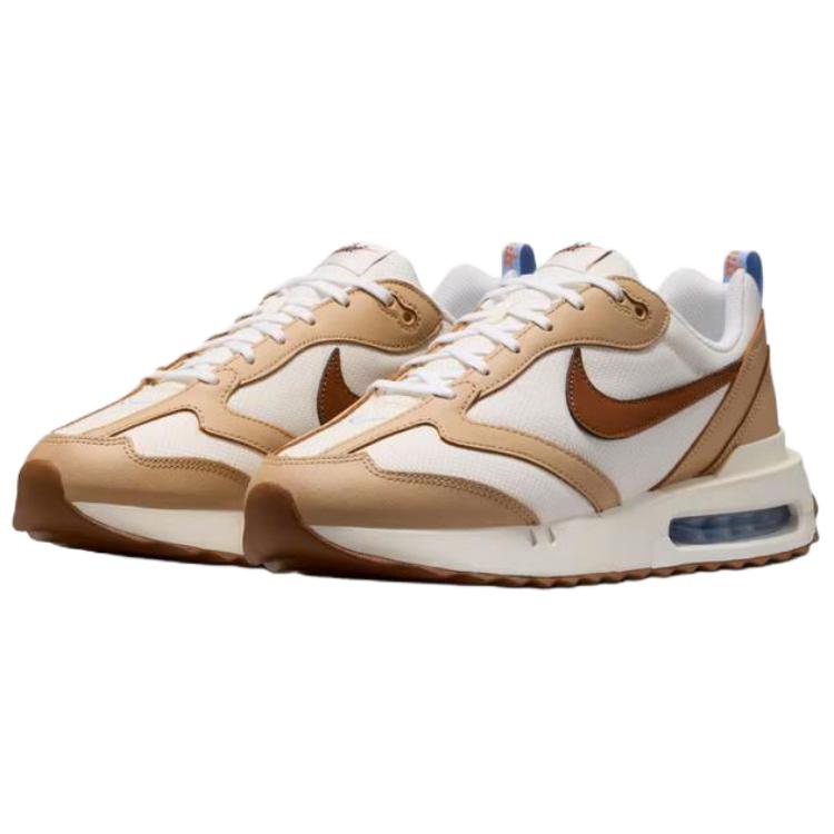 Nike Air Max Dawn Амортизация Низкие Кроссовки для Бега Мужские Бело-Коричневые IR7542-121