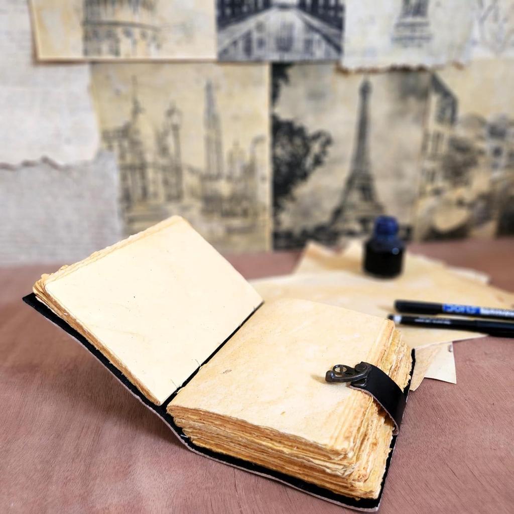 Блокнот Tree Leather Journal для молочных продуктов с 200 листами бумаги с краями и блокнотом для рисования с замком