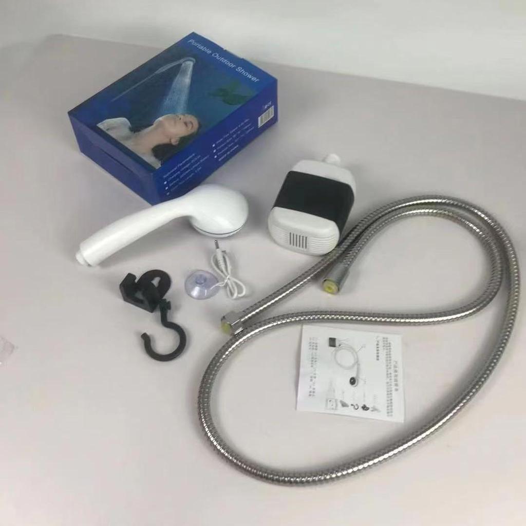 USB Rechargeable Portable Electric Shower Head for Outdoor and Dorm Use