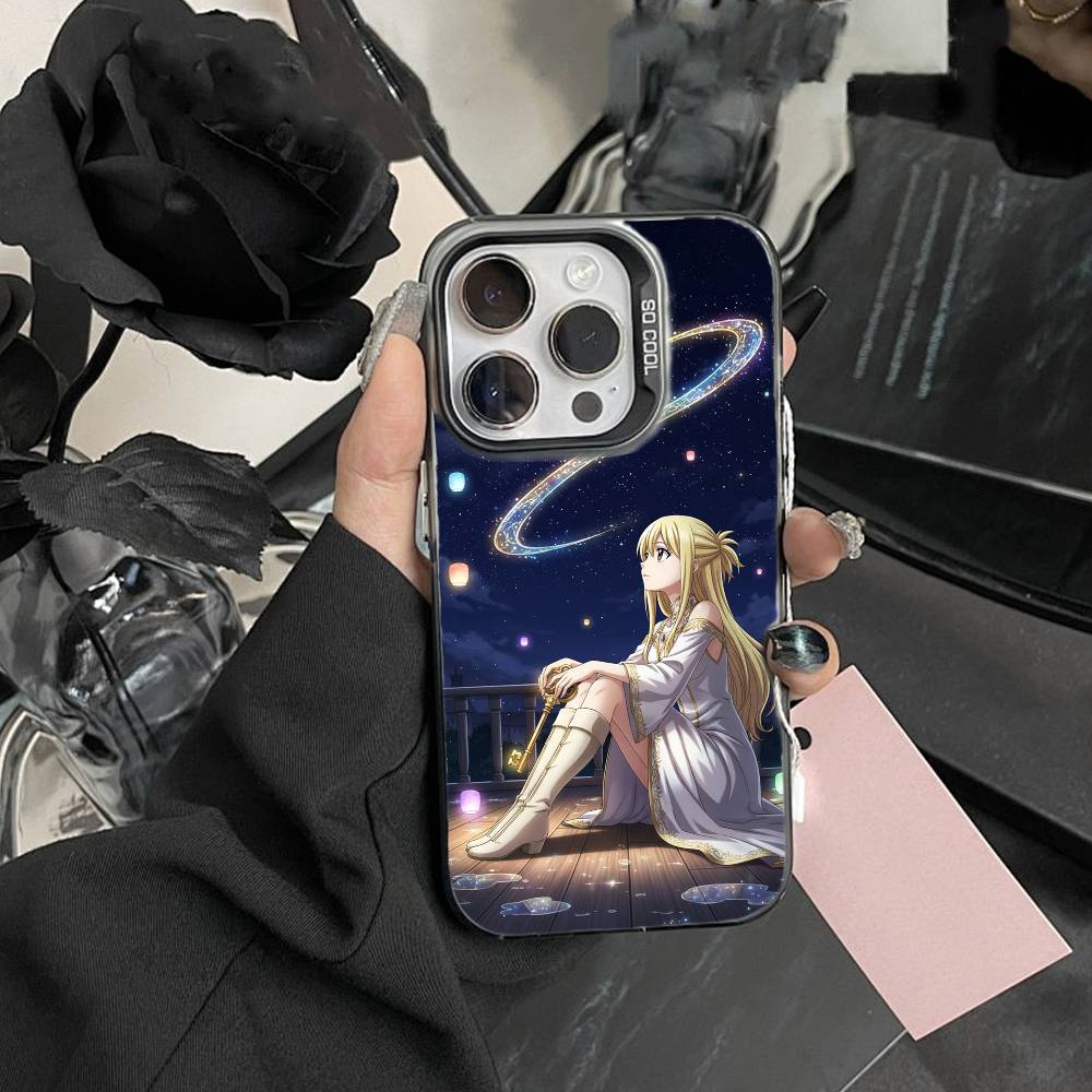 ЧЕХОЛ ДЛЯ ТЕЛЕФОНА ANIME F-FAIRY TAIL Для IPhone 16 17 15 14 12 13 Pro Max Черный Цвет Ударопрочный Чехол