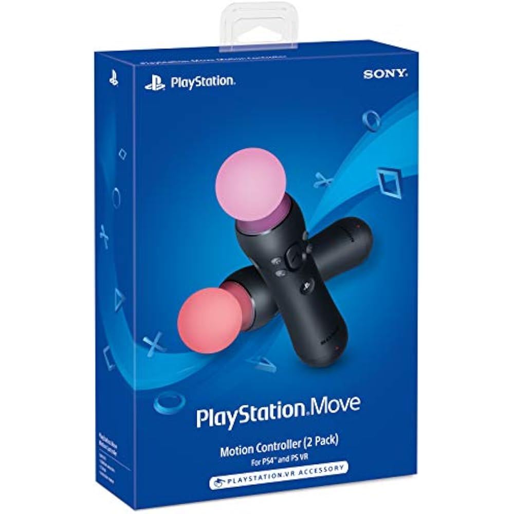 Контроллеры управления движением PlayStation Move — комплект из двух штук — импортированы из США.