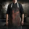 Хэллоуин Вечеринка Ужасов Фартук Мясника с Реалистичным Пятном Крови, Моющийся Защитный Рабочий Фартук, Костюм Косплей Дьявола Реквизит