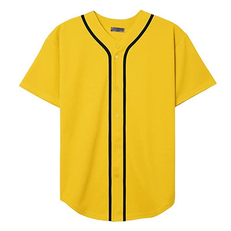 Mens Short Sleeve Baseball Jersey Casual Sports Printed Softball Shirt Loose Fit