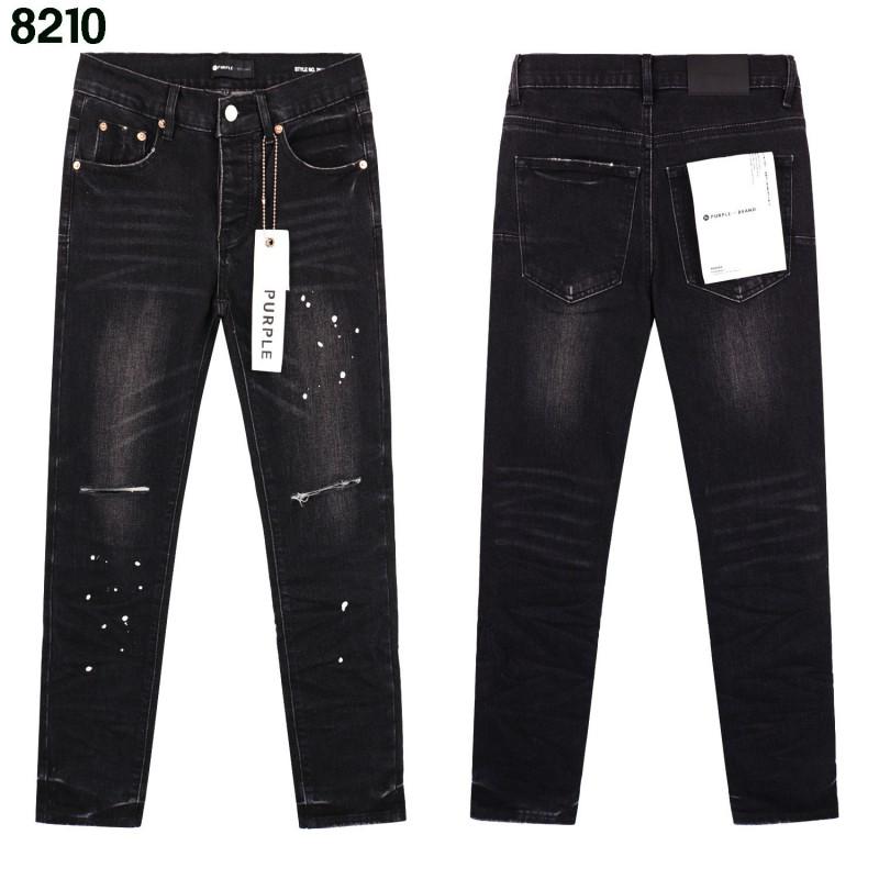 Mens Slim Fit Distressed Straight Leg Denim Jeans - Mid Rise Light Wash Youth Streetwear Style