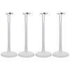 4 Pcs Black Barbies Doll Support Stand Doll Holder Stand White Doll Stand Doll Display Holder Fashion Doll Stand