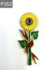 Новый эмалированный штифт с цветком подсолнуха, металлический разъем, подарок на день рождения, 1 шт.
