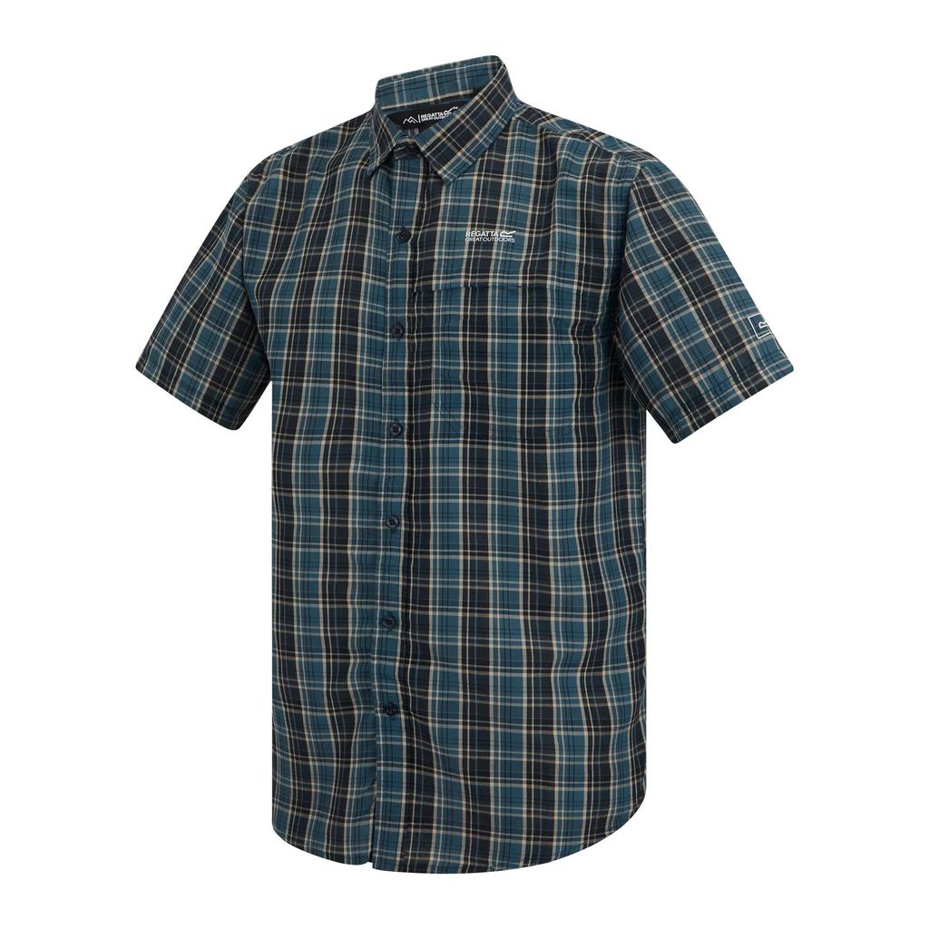 Regatta Mens Mindano Multi Check Short-Sleeved Shirt