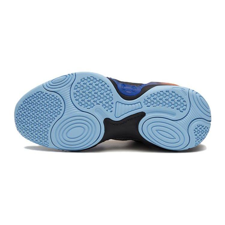 Anta Баскетбольные кроссовки Kids Asymmetric 2, удобные, повседневные, нескользящие, износостойкие, средней высоты, детские баскетбольные кроссовки, черные, серые, оранжевые 312321102-4