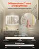 LED Bathroom Mirror 3 Color Anti-fog Wall Mounted Vanity Mirror 70 x 100cm